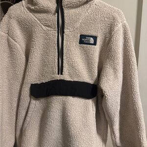 The North Face Cream and Black Men's Sweater